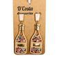 Sparkling Champagne Bottle Earrings