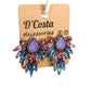 Colourful Navette Statement Stud Earrings