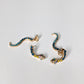 Jeweled Snake Dangle Earrings