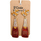 Red, yellow and gold coloured rhinestone diamante champagne bottle statement earrings. Encrusted with pearlescent diamantes