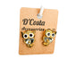 Small diamante gold coloured owl stud earrings with big eyes