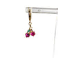 Diamante Cherry Huggie Earring