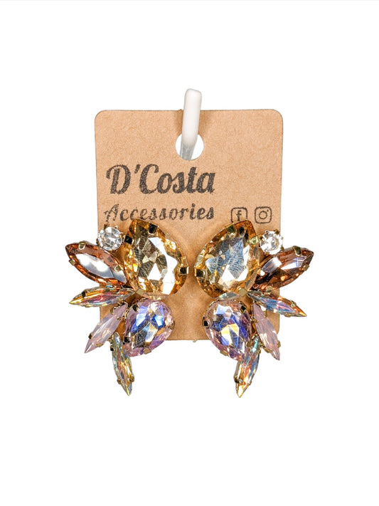 Navette Diamante Cluster Earrings