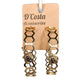 Golden Bee Hoop Earrings