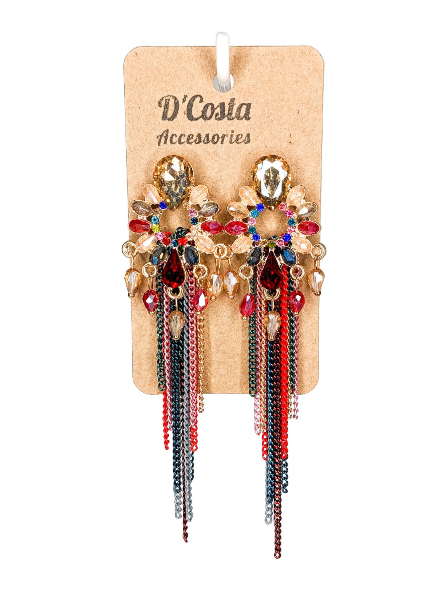 Boho Chain Tassel Earrings