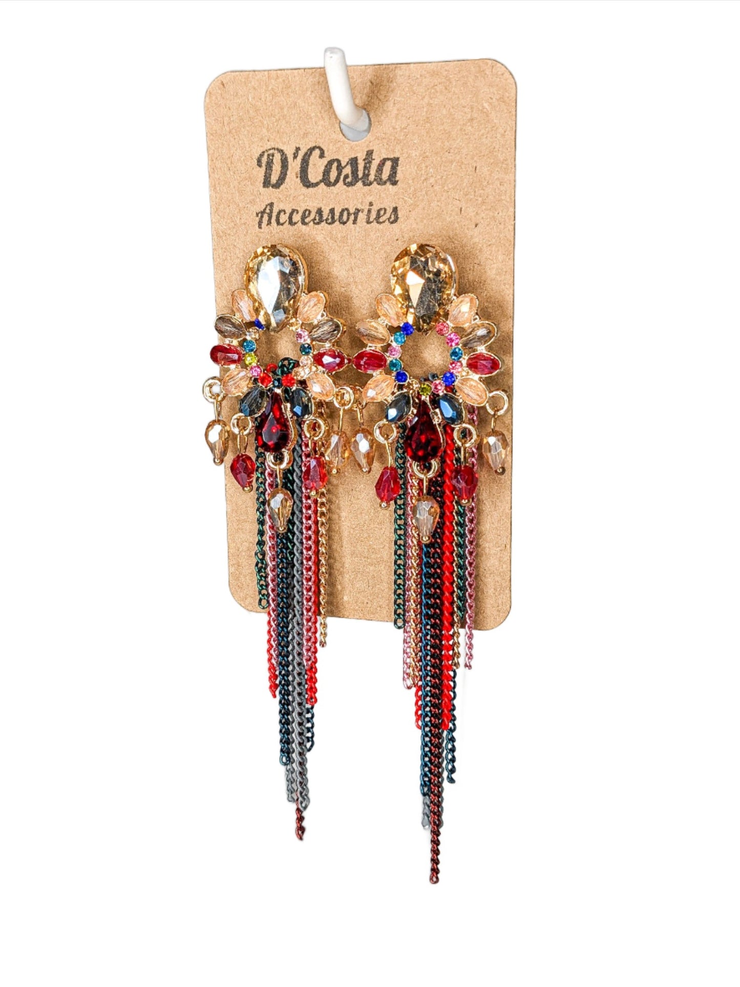 Boho Chain Tassel Earrings