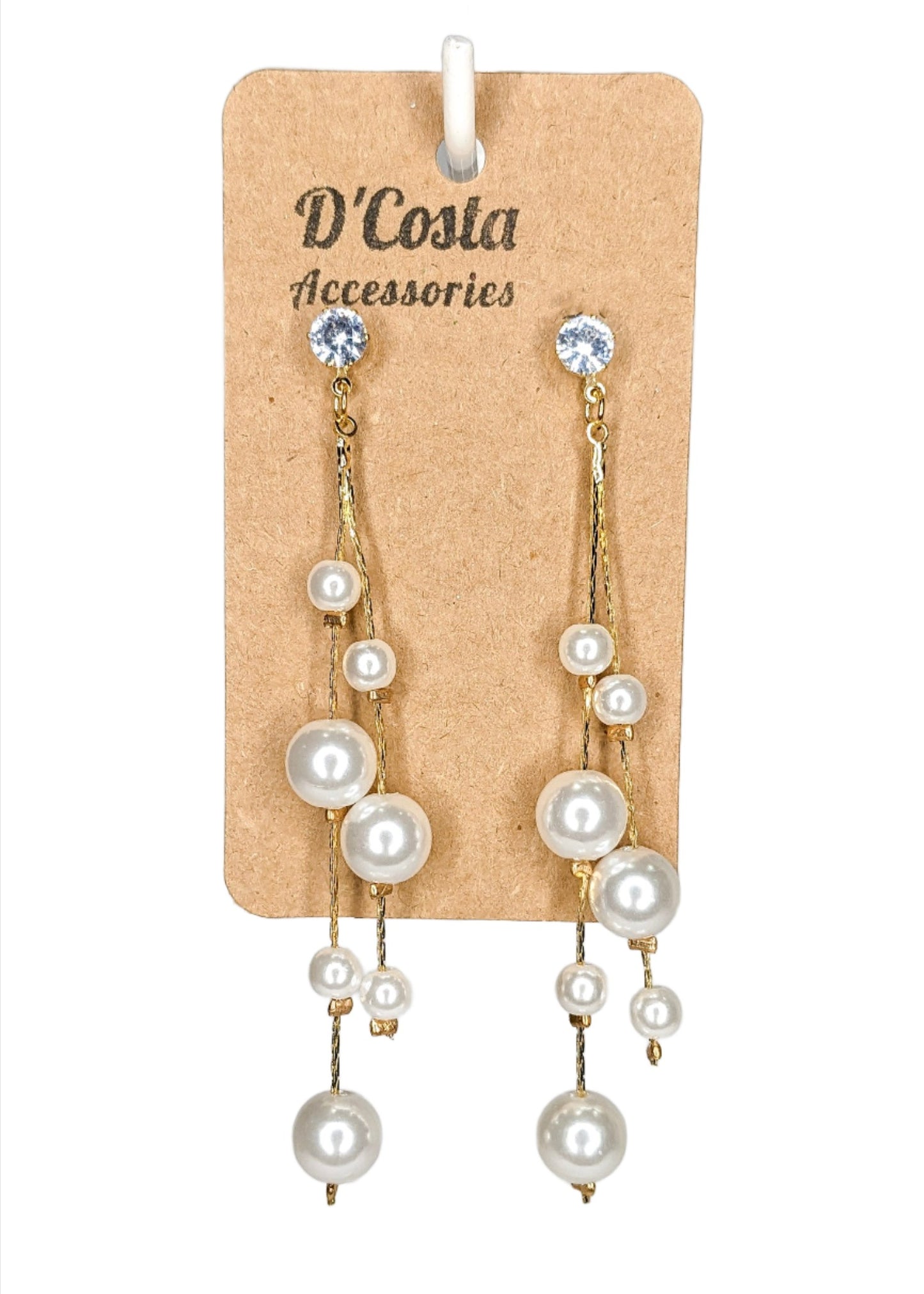 Tassel Pearl Drop Earrings