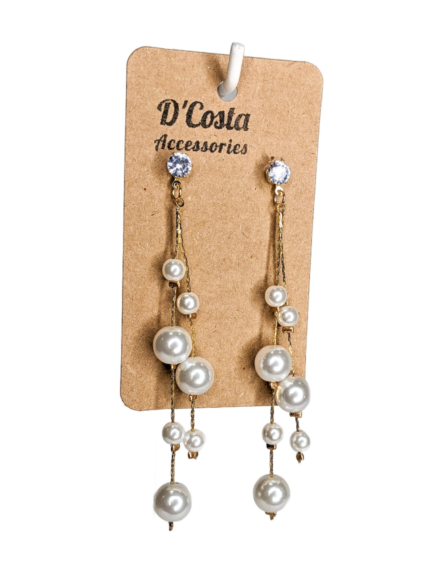 Tassel Pearl Drop Earrings