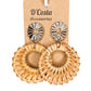 Round Rattan Earrings