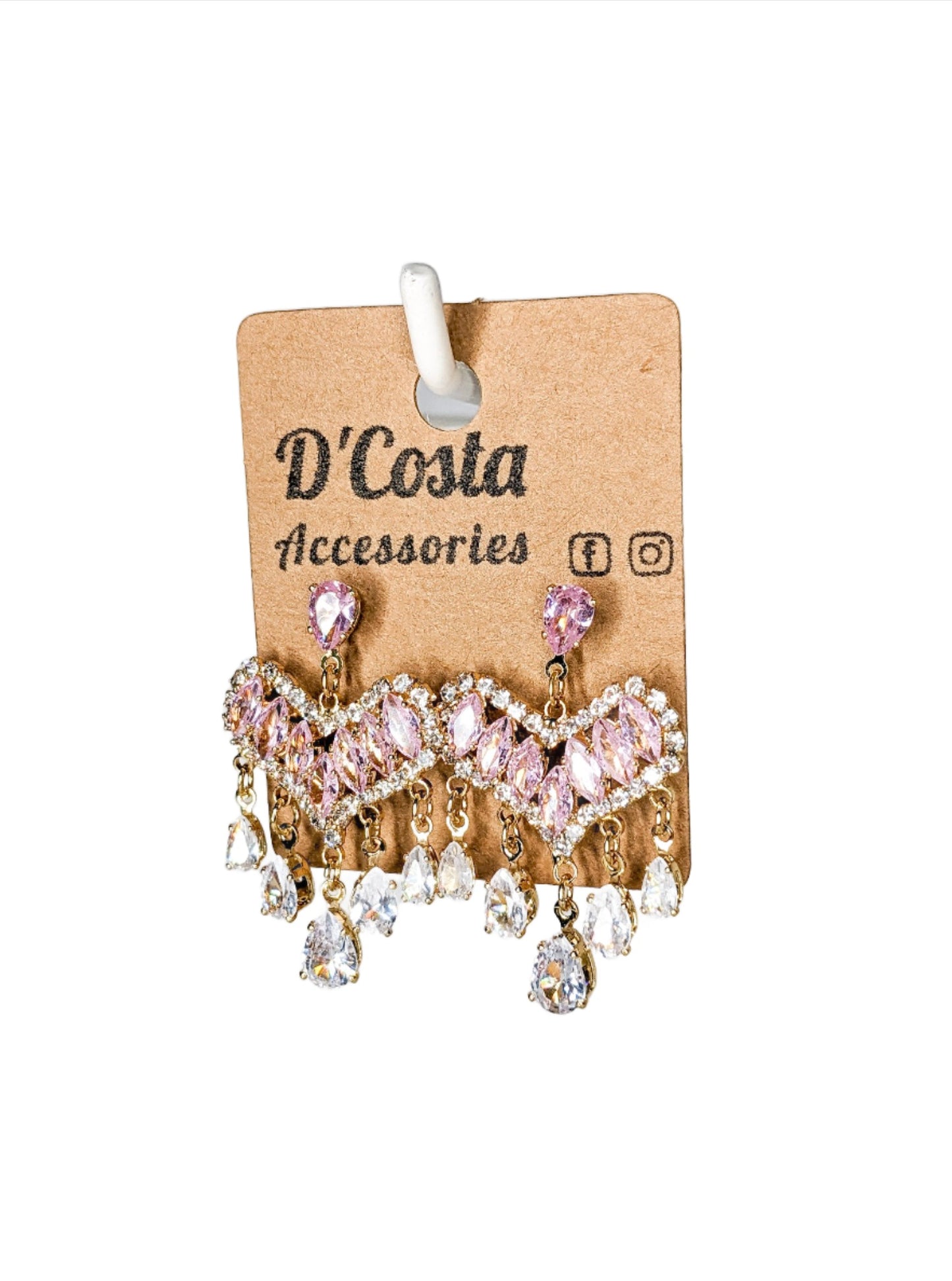 Sparkling Heart Earrings