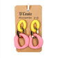 Pink and Yellow Chain Earrings