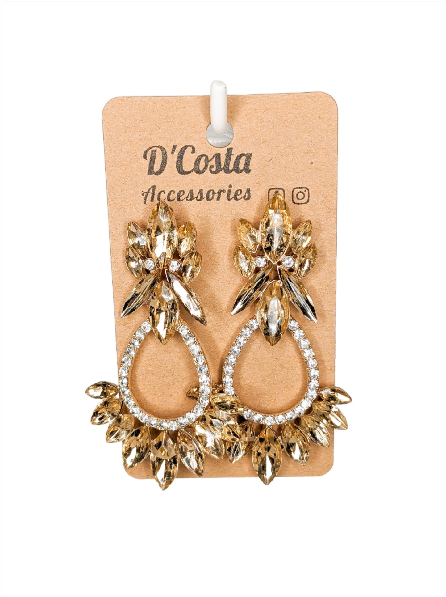 Champagne Chandelier Earrings