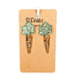 Diamante Carrot Earrings