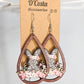 Floral Easter Bunny Earrings